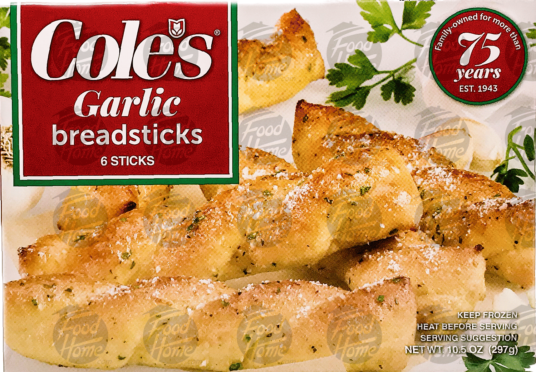 Cole's With A Twist 6 frozen garlic bread sticks Full-Size Picture